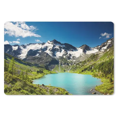 Produktbild von MuchoWow® Mauspad Mousepad Schnee - Berg - Wasser 27x18 cm - Mousepads - Maus Mat - Pad - Mausunterlage - Büroartikel - Desk Matten