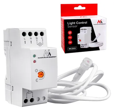 Obrázok produktu pre Snímač pohybu, spínač na montáž na DIN lištu, 220-240V/AC, 50Hz, 20A