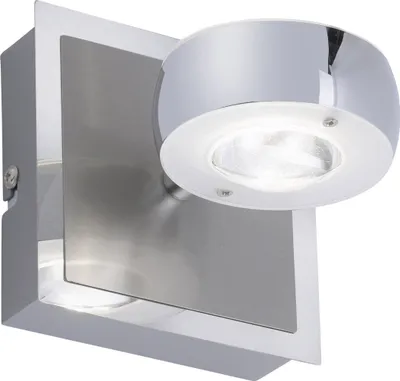 Produktbild von JUST LIGHT LED Wandlampe LOLAsmart - OPTI App steuerbar Fernbedienung RGB CCT Spot drehbar stahlfarben Wohnbereich, z.B. Wohnzimmer, Schlafzimmer, Esszimmer, Flur 12471-55