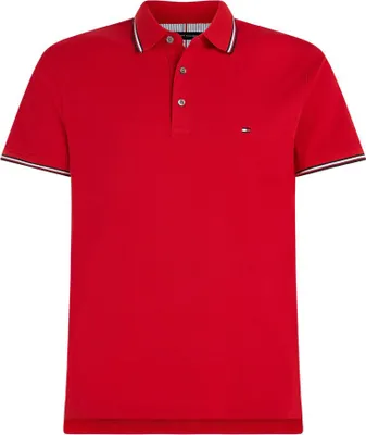 Zdjęcie produktu dla Tommy Hilfiger Rwb Tipped Slim Polo Red - Duży XL