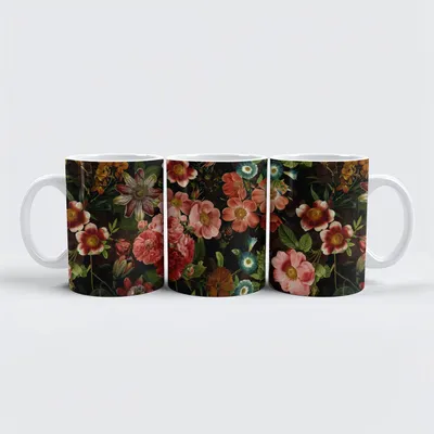 Image de tasse raxxa Premium "Fleurs luxueuses d'antan"