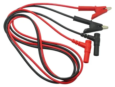 Obrázok produktu pre Krokosvorky, 2 kusy, dĺžka 1 meter, 1000 V, 10 A, elektrické meracie káble
