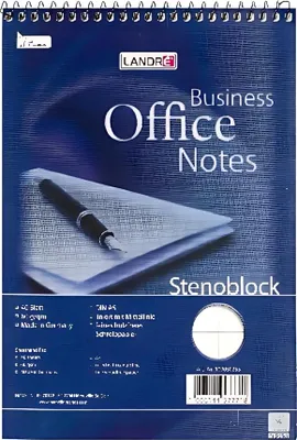 Image de LANDR Stenoblock "Office Business Notes" A5, 40 Blatt