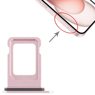 Image de SIM + plateau pour carte SIM pour Apple iPhone 15 Plus - Pièce de rechange - Rose