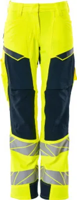 Produktbild von MASCOT® Hose mit Knietaschen 19078-511-17010 Hi-vis Gelb/Schwarzblau 82C46