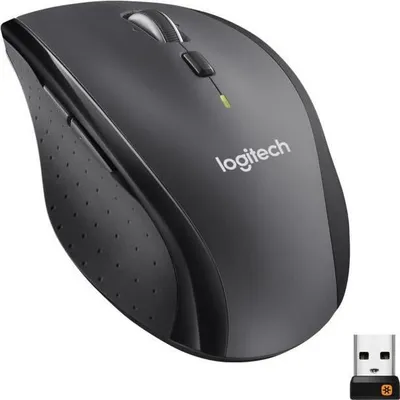 Immagine prodotto di Mouse, senza fili, Logitech M705 Marathon, tracciamento laser, 7 tasti, batteria a lunga durata, grigio
