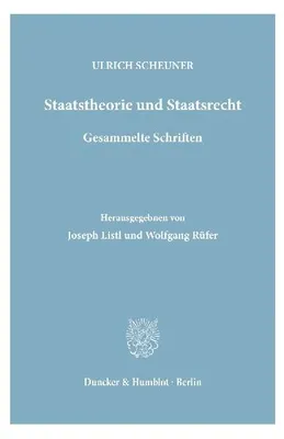 Produktbild von Staatstheorie und Staatsrecht.