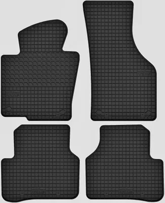 Produktbild von Gummimatten passend für VW Passat B7 (2010-2014) Gummi Fußmatten Satz Schwarz + Stopper