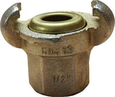 Produktbild von Pressluftschlauchkupplung mit Messingdichtung, Innengewinde 1/2"