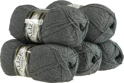 Produktbild von 5 x 100g Strickgarn Alize Superlana Klasik 25% Wolle, Farbwahl
