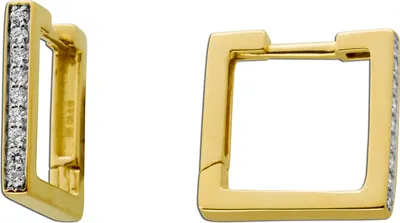 Produktbild von Brillant Creolen Gold 585 14K Natur Diamanten 0.15ct