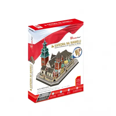 Zdjęcie produktu dla Puzzle 3D Katedra na Wawelu 101 elementów