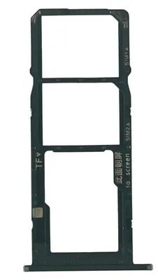 Produktbild von Huawei Y7 2019 Sim Karten Halter Tray Fach, Schwarz