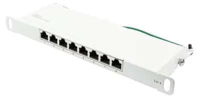 Produktbild von Good Connections Patchpanel 10"Cat. 6  8-P. 0,5 HE reinweiß