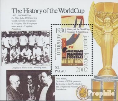 Produktbild von Briefmarken Palau-Inseln 2001 Mi Block142 (kompl.Ausg.) postfrisch Fußball