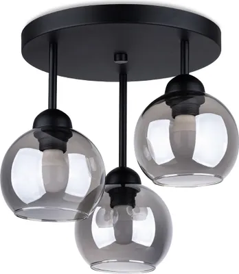 Produktbild von Kronleuchter ALINO 3 schwarz 3xE27 15W Stahl 35x35x35cm Sollux Lighting