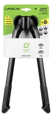 Image de URSUS béquille bipied Ursus Jumbo Evo XL, 330mm, avec plaque et vis, noir