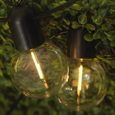 Produktbild von LUMILED solárne rozprávkové svetlá vonkajšie 20x LED 11,58 M solárne rozprávkové svetlá záhradné vonkajšie rozprávkové svetlá solárne svetlo vonkajšie svetlo guľa IP44 teplá biela 3000K veľkonočné žiarovky