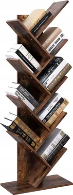 Zdjęcie produktu dla Regał Półka na Książki Do Salonu Pokoju Rustykalna Loft