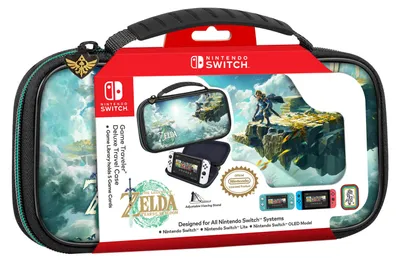 Produktbild von BigBen Nintendo Switch Travel Case Zelda NNS44 (Transporttasche inkl. 2x 4-Spiele-Game-Boxen, 2x 2-Micro-SD-Card-Boxen)