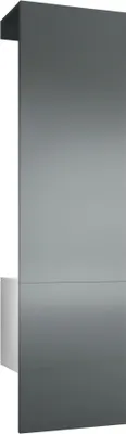 Produktbild von Vladon Garderobe Carlton Set 5, Germany, Garderobenset bestehend aus 1 Garderobenpaneel mit integrierter Tür und 1 Kleiderstange, Weiß matt/Graphit seidenmatt (52 x 193 x 35 cm)