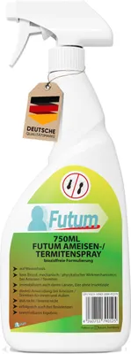 Produktbild von FUTUM 750ml Ameisenspray | Biozidfreies Ameisenmittel | auf Wasserbasis gegen Ameisen, Termiten, Larven & Eier