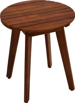 Produktbild von DEGAMO Beistelltisch Gartentisch Kaffeetisch BAYAMO 40cm rund, Akazie geölt, Innen und Außen
