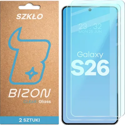 Produktbild von 2x Gehärtetes Glas für Galaxy S26, Bizon Glass Clear Duo