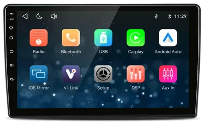 Zdjęcie produktu dla Radio samochodowe 9-calowe, typu "plug and play", do samochodów Citroen C2 i C3, rocznik 2001-2010, z funkcjami: CarPlay, Android Auto, Bluetooth, nawigacja, sterowanie z kierownicy, system Linux