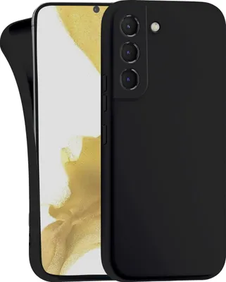 Produktbild von Hülle für Samsung Galaxy S22 Plus - Handyhülle mit Kameraschutz Cover aus Silikon in Schwarz