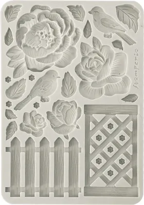 Produktbild von STAMPERIA SILIKONFORM Mold Abformen Gießen Mould, House of Roses Garten