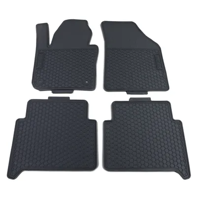 Produktbild von Premium Gummi Fußmatten Set 4-teilig Schwarz für VW Touran 1T 03-15
