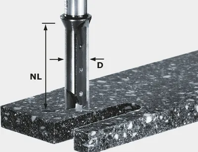 Immagine prodotto di Festool Fresa a scanalature con inserti intercambiabili HW, gambo da 12 mm, HW S12 D14/45 WM | 491110