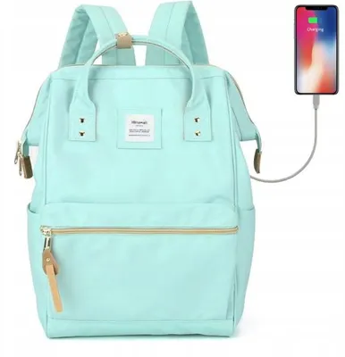 Produktbild von Himawari 9001 Damen Schulrucksack mit USB mintgrün