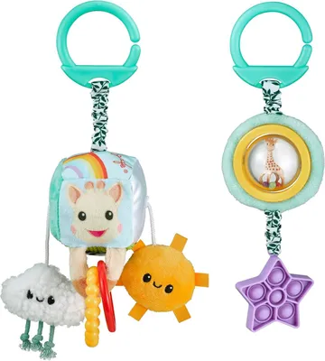 Produktbild von Aufhängbares Spielzeug für Babys – sensorisches Spielzeug für den Kinderwagen, die Babyschale und den Aktivitätsbogen – ab 3 Monaten