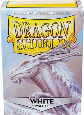 Produktbild von Dragon Shield Standard Sleeves - Matte White (100 Sleeves)