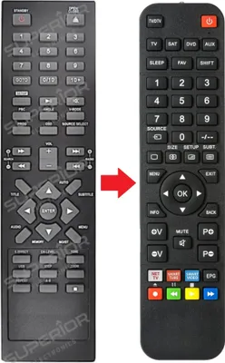 Produktbild von Ersatz Fernbedienung für Medion MD82262