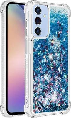 Produktbild von Samsung Galaxy A15 Hülle - Coverup Liquid Glitzer Back Cover - Blau