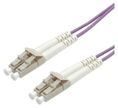 Image de ROLINE Câble de jonction en fibre optique, 50/125 µm, LC/LC, OM4, violet 1 m