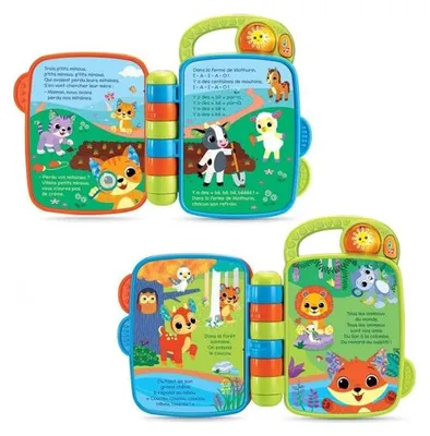 Image de Livre à comptines des p'tits loulous - vtech - 567805 - livre musical interactif bebe
