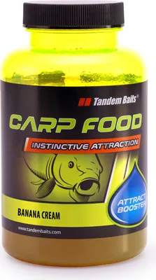 Produktbild von Tandem Baits Carp Food Attract Booster Bananencreme, Karpfen Angeln ohne Mühe, Köder zum Große-Fische-Angeln, Karpfenzubehör  300 ml