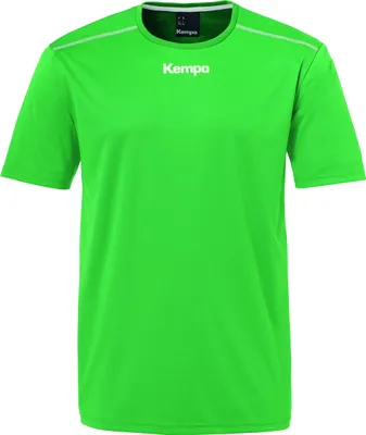 Produktbild von Kempa Mens Poly Crew Neck T Shirt Short Sleeve Top Sports Training Green  S