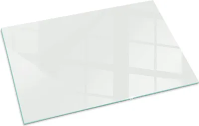 Produktbild von Farbe Elfenbein – Glasbodenplatte für – Kaminofen – Kaminplatte Glas – Schutzglas – Funkenschutzplatte –Glasbodenplatte Feuerfeste – Hitzeschutzplatte – Bodenschutz aus Glas – 100x70 cm