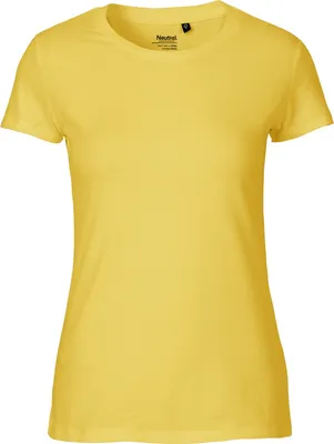 Produktbild von Neutral O81001 | damen Fitted T-Shirt / 100% Fairtrade-Baumwolle - Farbe: Yellow - Größe: L