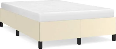 Produktbild von Bettgestell ohne Matratze Creme 120x190 cm Kunstleder