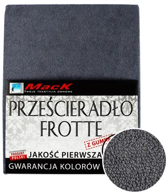 Produktbild von Spannbettlaken Frottee 160x200 cm – weich, atmungsaktiv & mit Gummizug Dunkelgrau