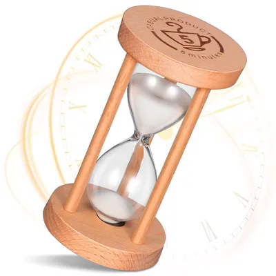 Produktbild von Sanduhr-Timer - 5 Minuten Laufzeit - Für Küche Büro und Schreibtisch - 9,3 x 5,0 x 5,0 cm