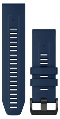 Image de Bracelet en silicone Garmin Quickfit 26 mm, couleur bleue. Taille unique