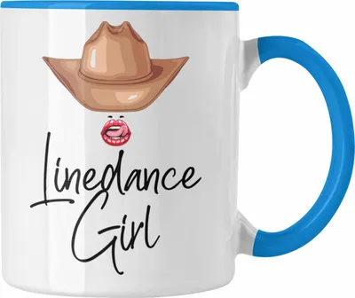 Produktbild von Trendation - Linedance Girl Tasse Geschenk Linedancerin Geschenkidee Frauen (Blau)
