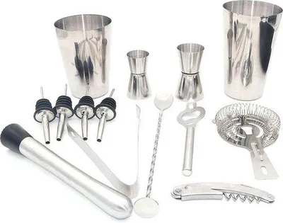 Produktbild von Famanu Cocktailset 13-teilig - Edelstahl